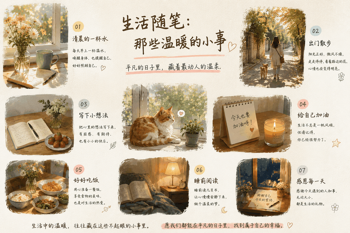 生活随笔：记录平凡日常里的温暖瞬间
